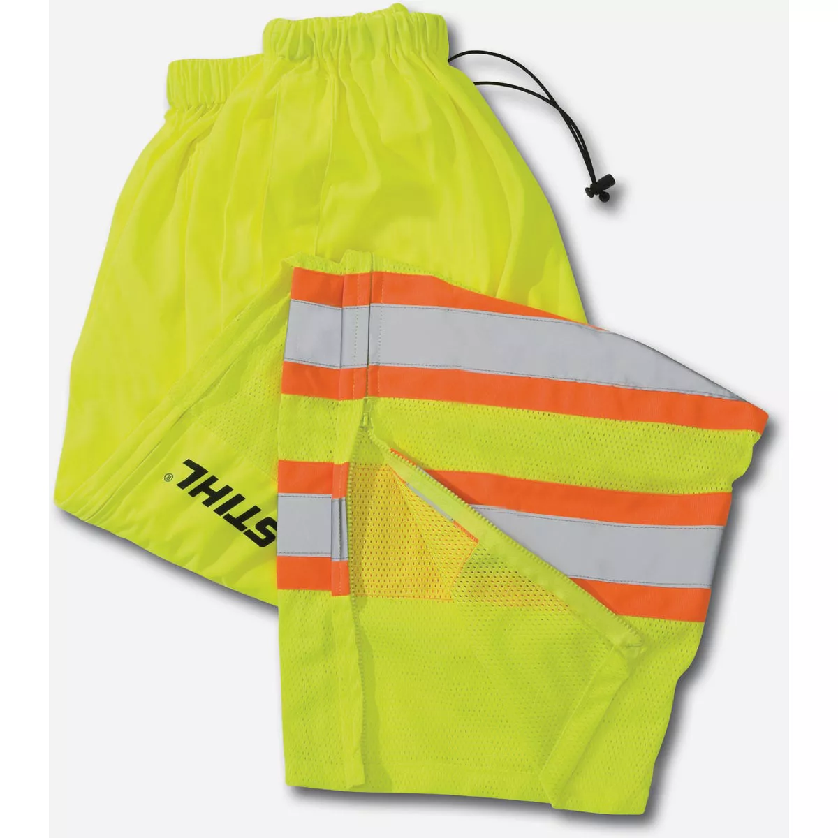 STIHL Men's Medium/Large Hi-Vis Yellow Reflective Safety Work Pants