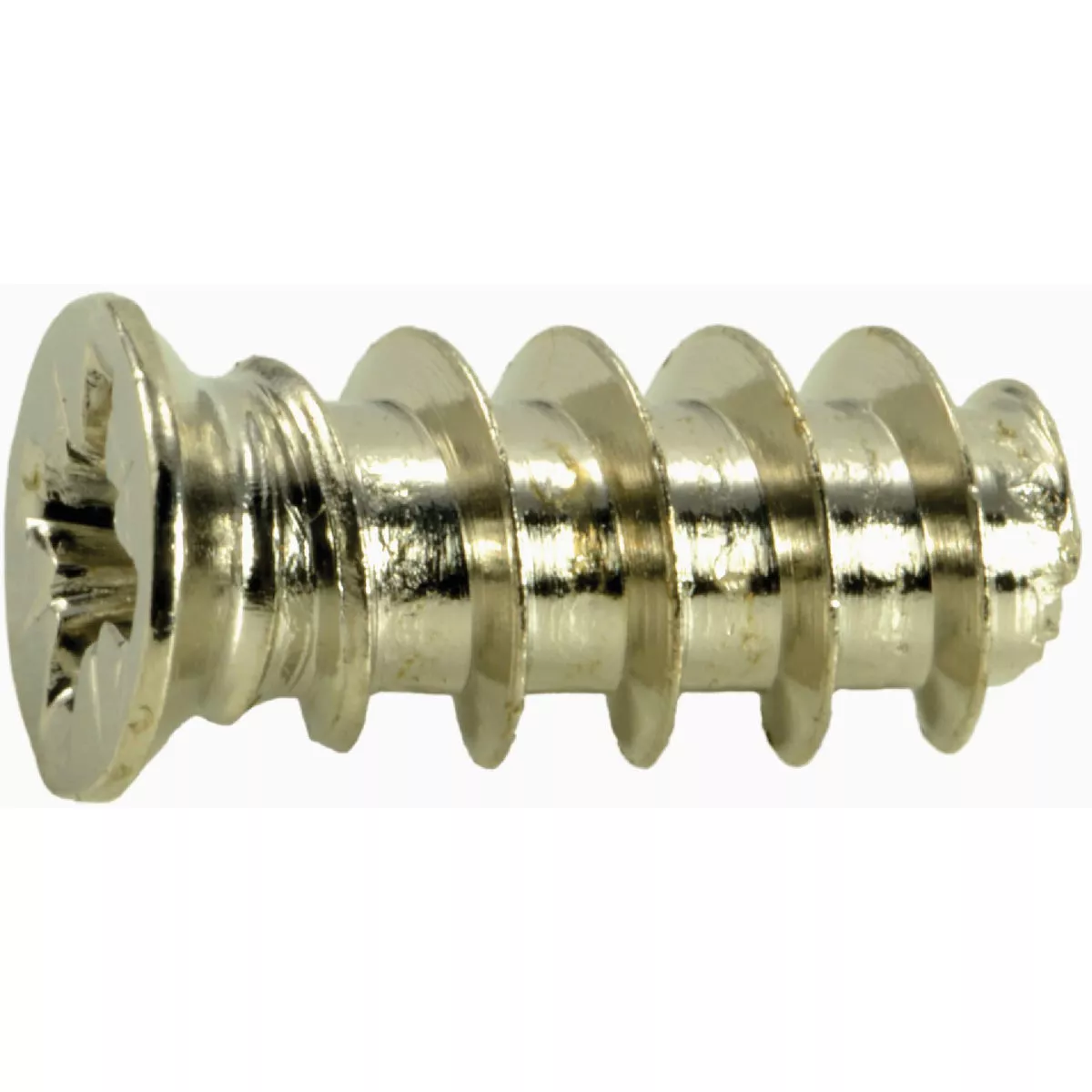 Midwest Fastener 6.3mm x 14.5mm Nickel Plated Steel Phillips Pozidriv Flat Head Euro Screws