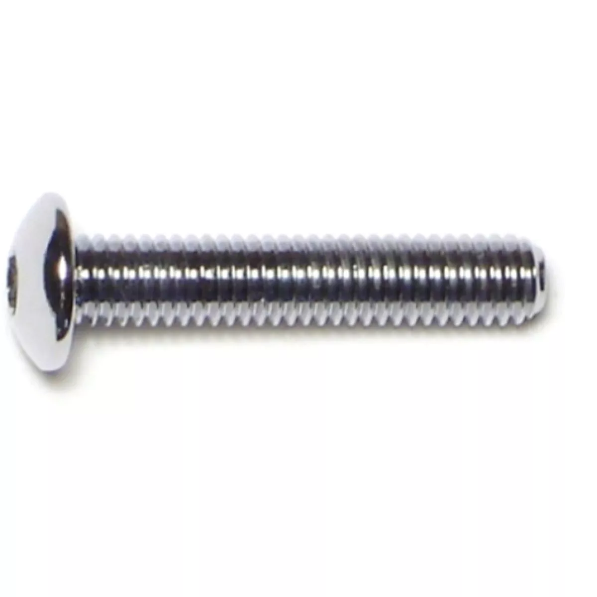 Midwest Fastener #10-32 x 1 In. Chrome Plated Grade 8 Steel Fine Thread Button Head Socket Cap Screws (10 Ct.)