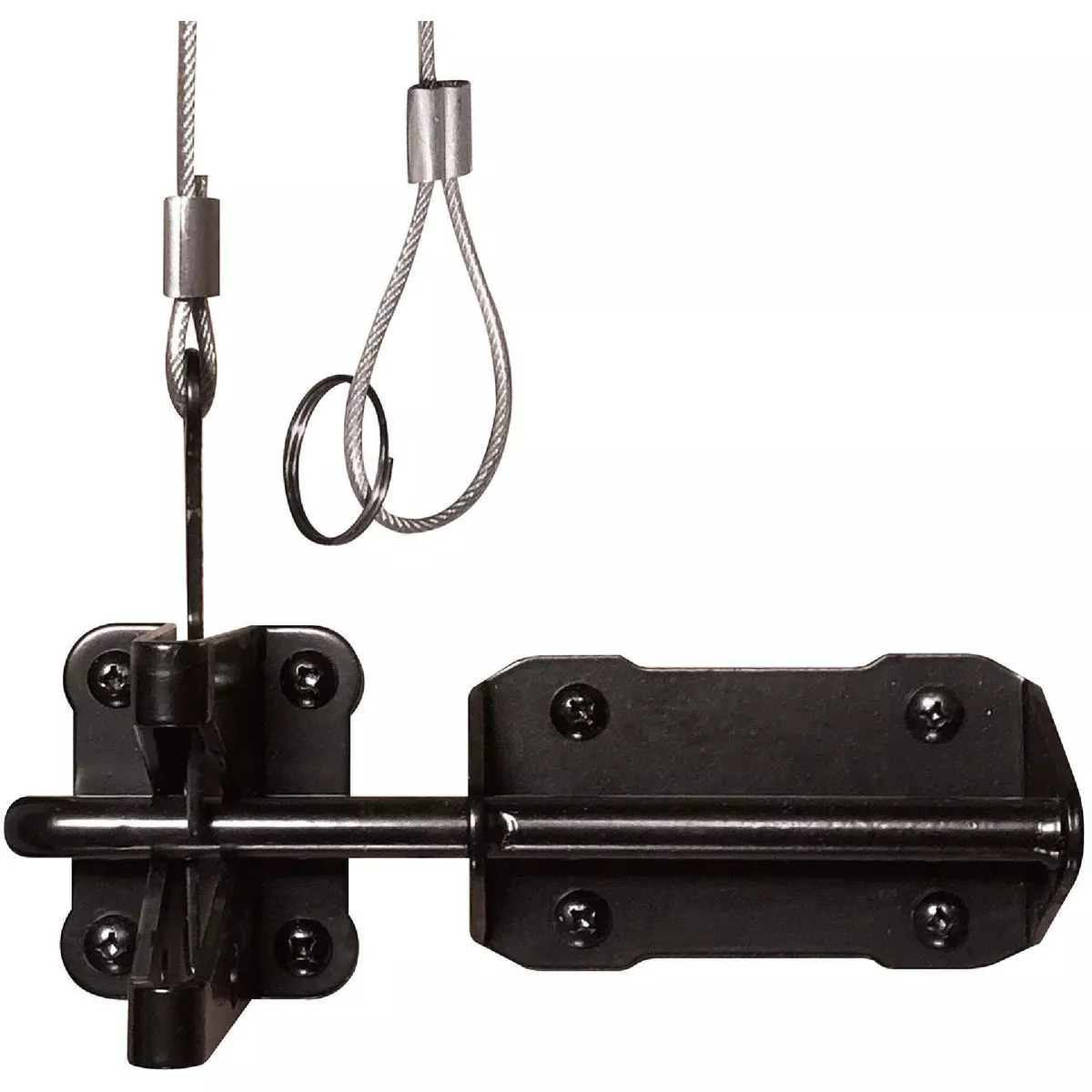 Nuvo Iron Galvanized Steel Gate Latch (12-Pack)-