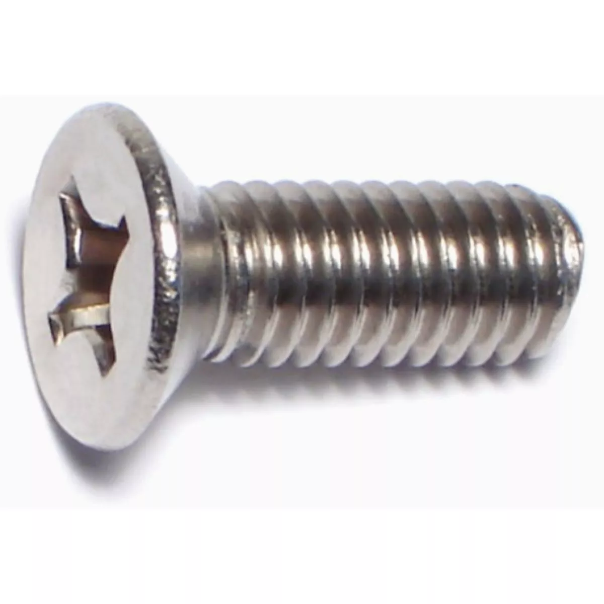 Midwest Fastener 6mm-1.0 x 16mm A2 Stainless Steel Coarse Thread Phillips Flat Head Machine Screws (15 Ct.)