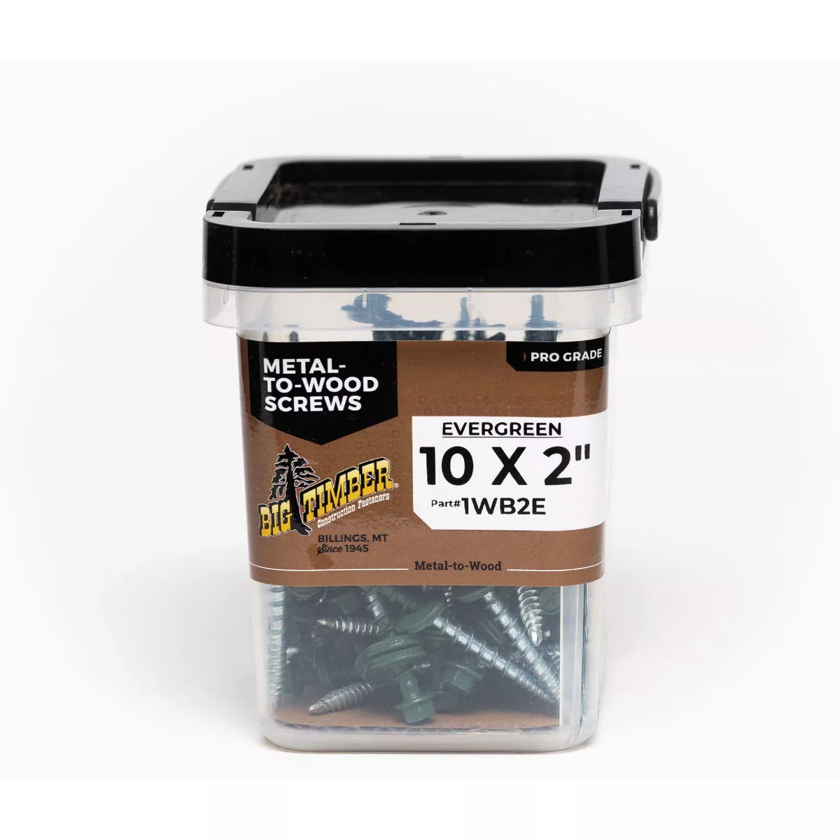 Big Timber #10 x 2 In. Evergreen Washer Head Wood Screw (100 Ct.)