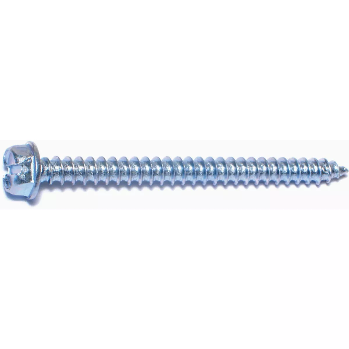 Midwest Fastener #14 x 3 In. Zinc Plated Steel Slotted Hex Washer Head Sheet Metal Screws (100 Ct.)