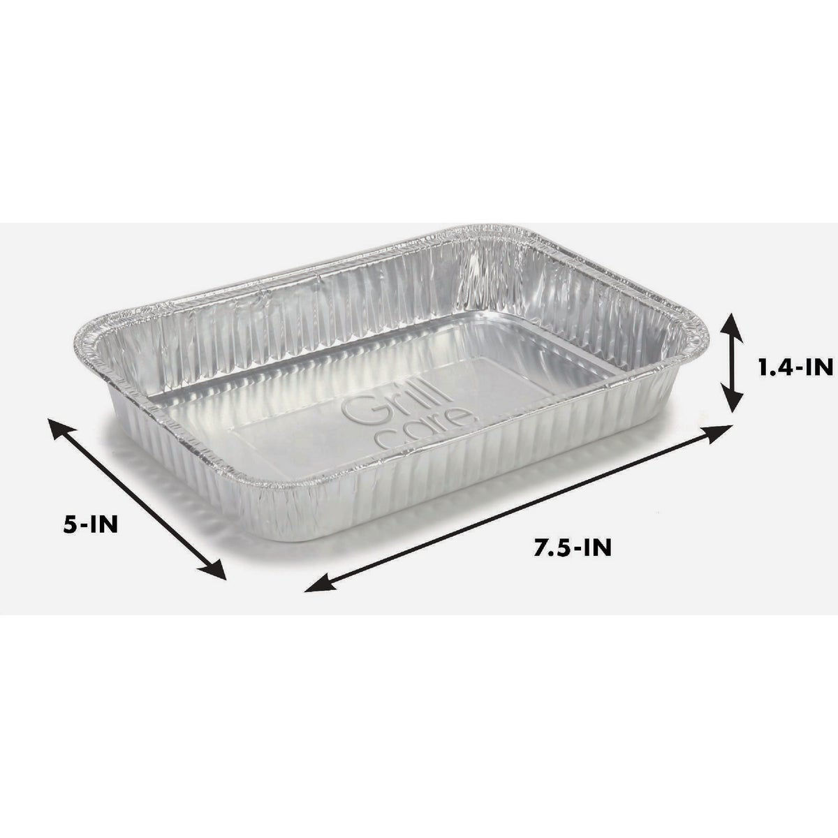 Grill Care 7.5 In. x 5 In. Aluminum Foil Drip Pan (10Pack) Do it Best