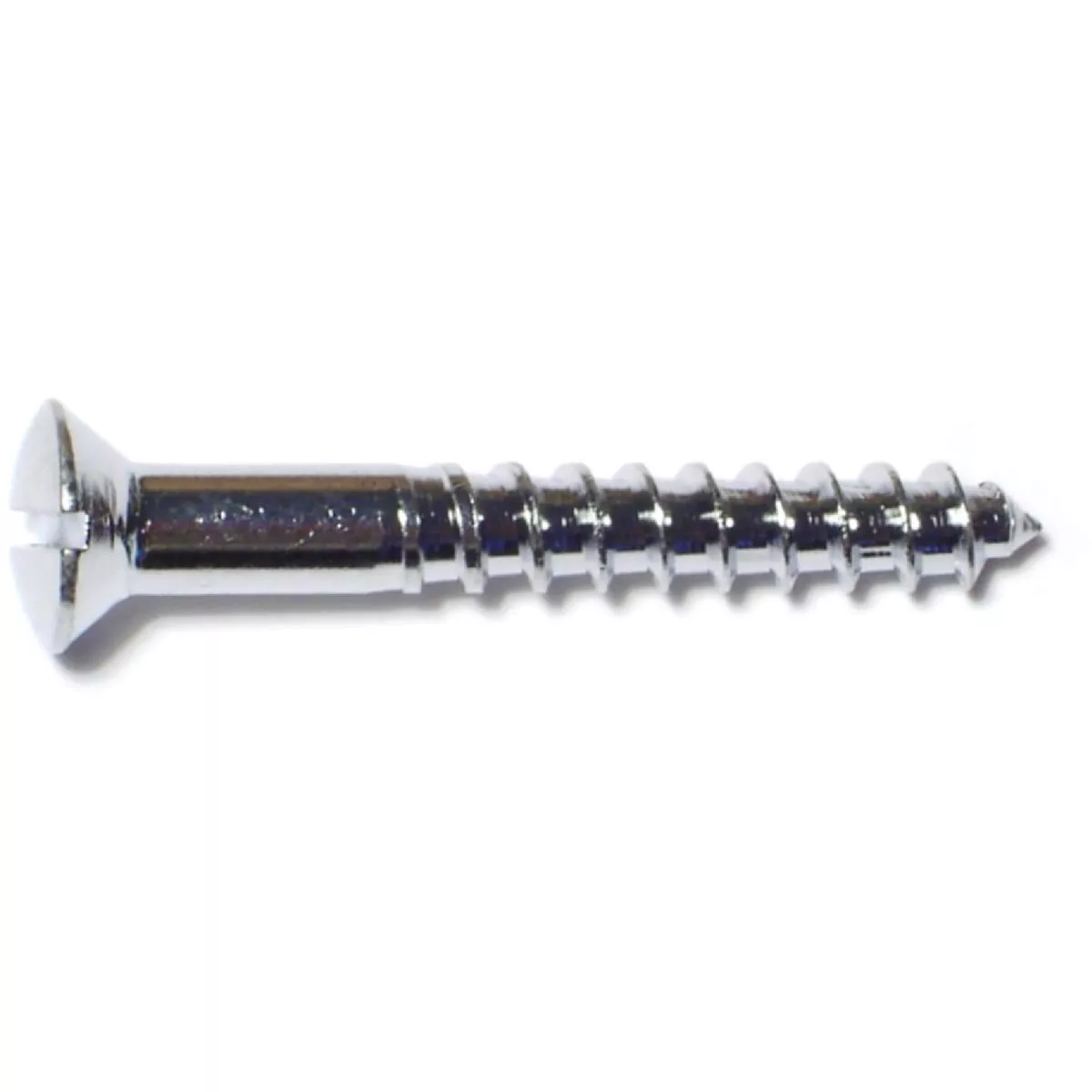 Midwest Fastener #10 x 1-1/2 In. Brass Slotted Oval Head Wood Screws