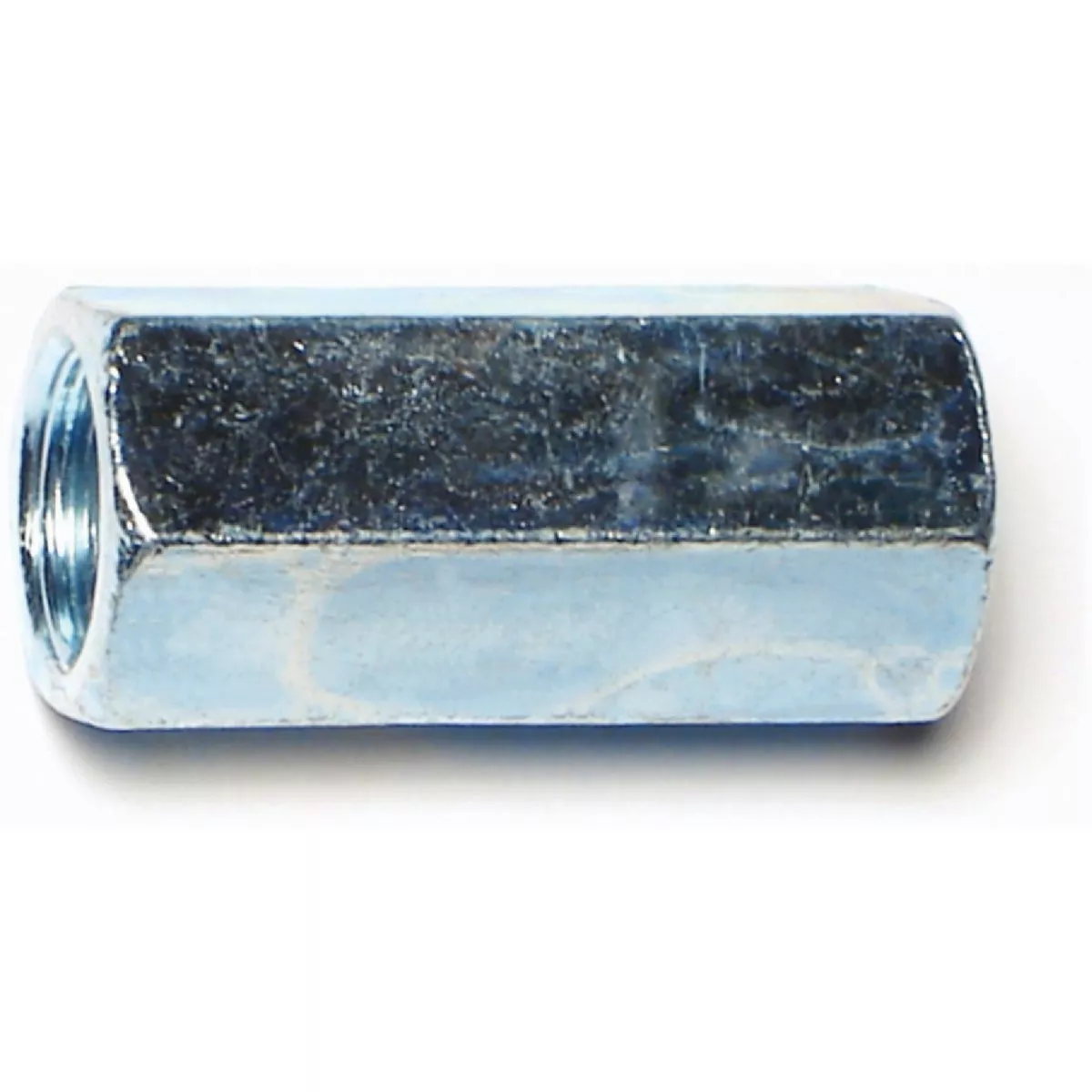 Midwest Fastener 7/16 In.-20 x 1-1/4 In. Zinc Plated Steel Fine Thread Rod Coupling Nuts