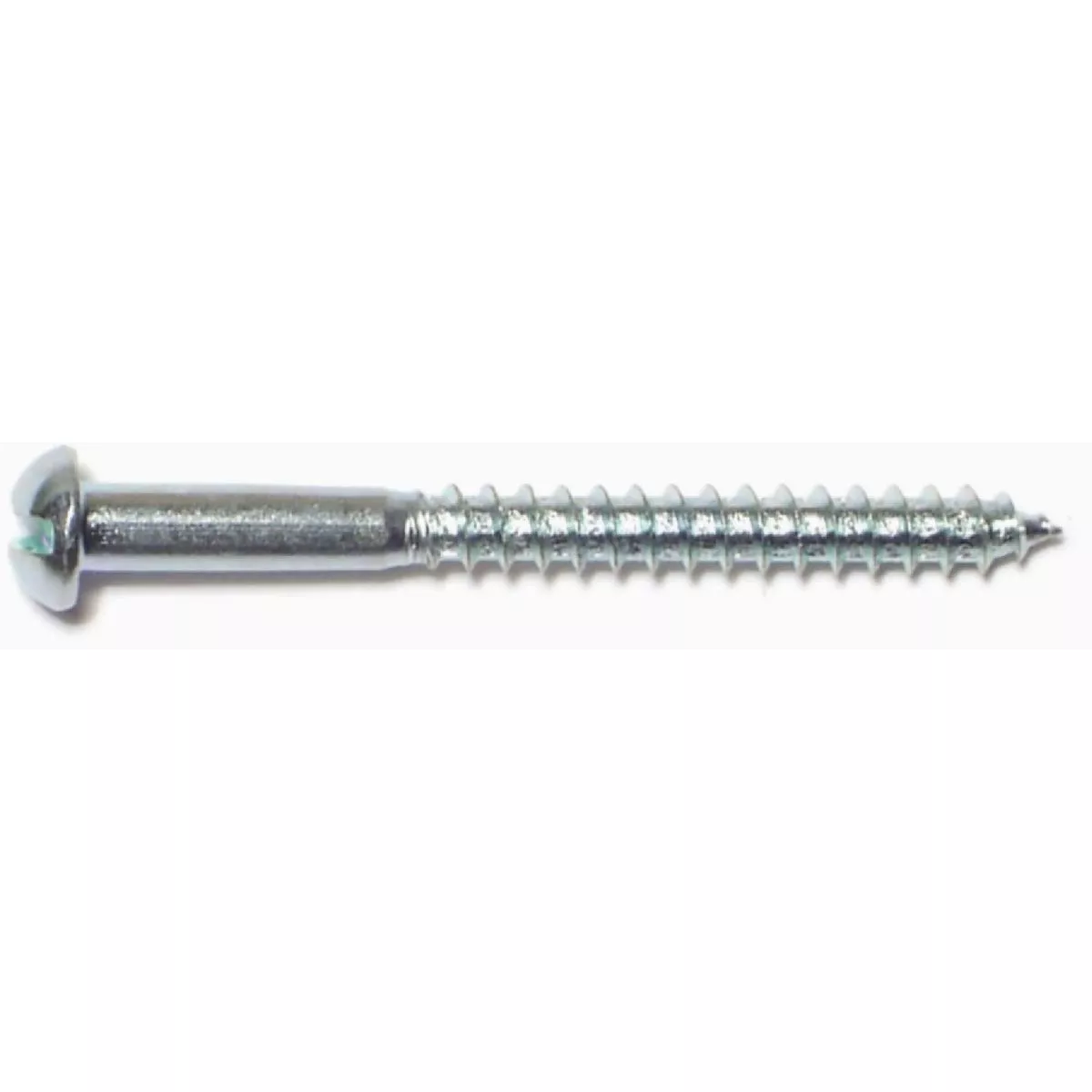 Midwest Fastener #6 x 1-1/2 In. Zinc Plated Steel Slotted Round Head Wood Screws (50 Ct.)