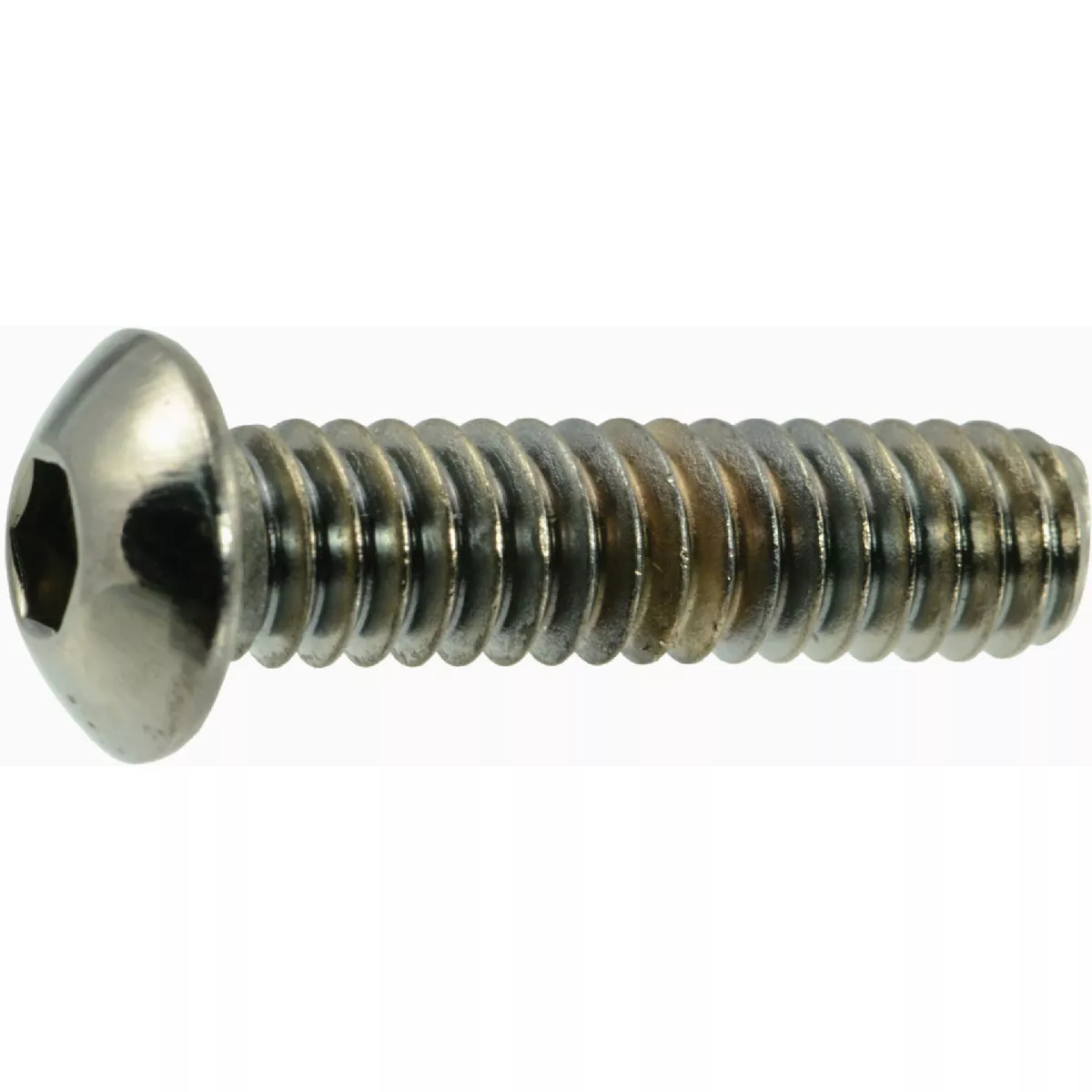 Midwest Fastener 1/4 In.-20 x 1 In. Black Chrome Plated Steel Coarse Thread Button Head Socket Cap Screws