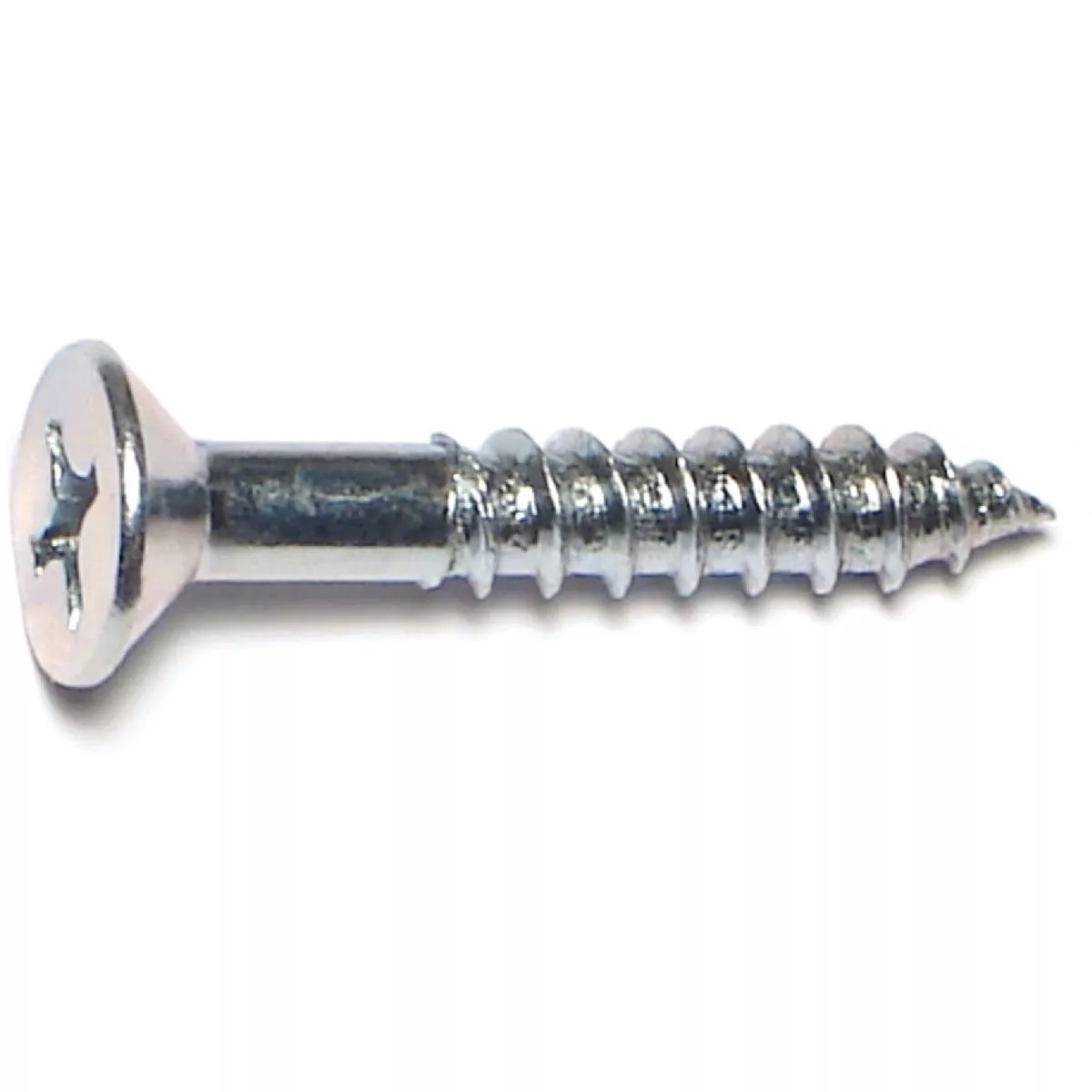 Midwest Fastener #14 x 1-1/2 In. Zinc Plated Steel Phillips Flat Head Wood Screws (100 Ct.)-