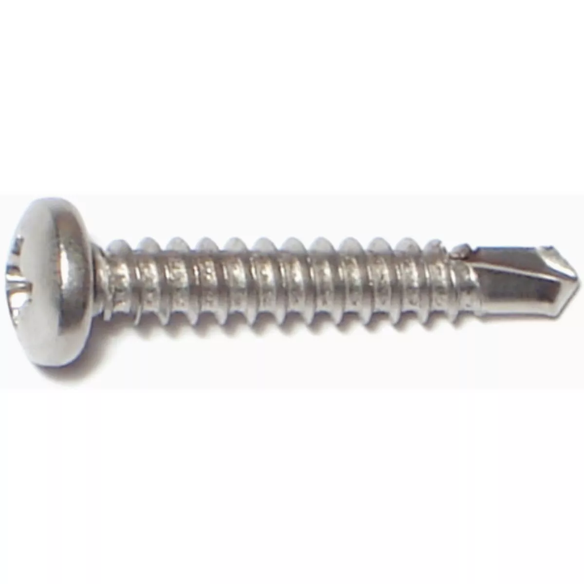 Midwest Fastener #8-18 x 1 In. 410 Stainless Steel Phillips Pan Head Self-Drilling Screws (100 Ct.)