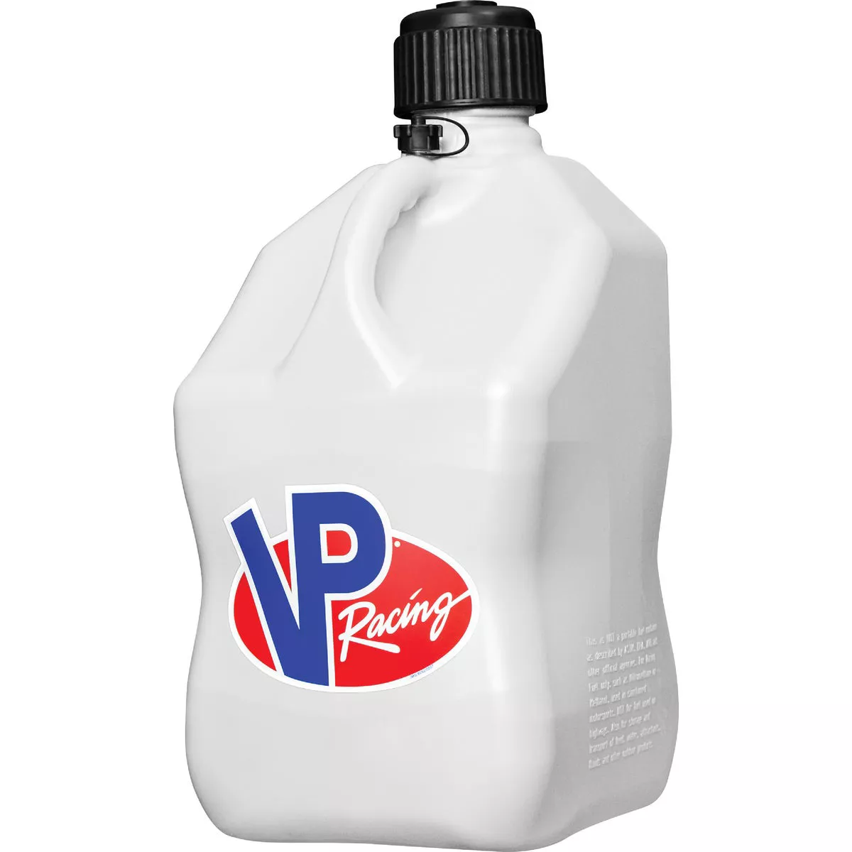 VP Racing 5 Gal. Square HDPE Utility Jug, White