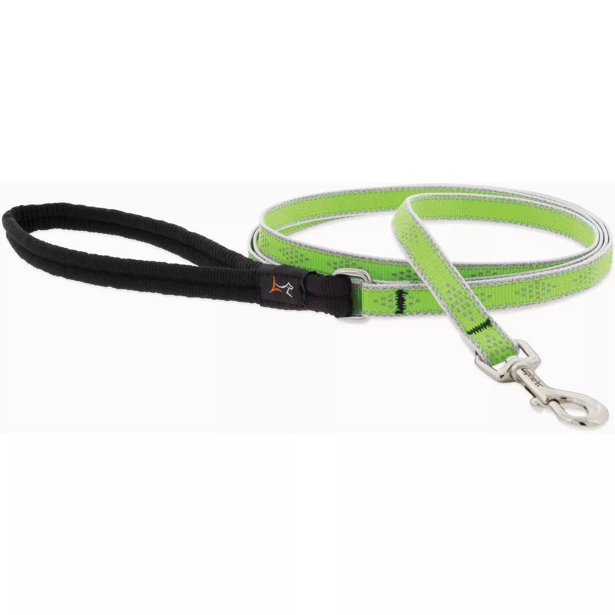 Lupine 1/2 In. x 6 Ft. Reflective Small Dog Green Diamond Dog Leash