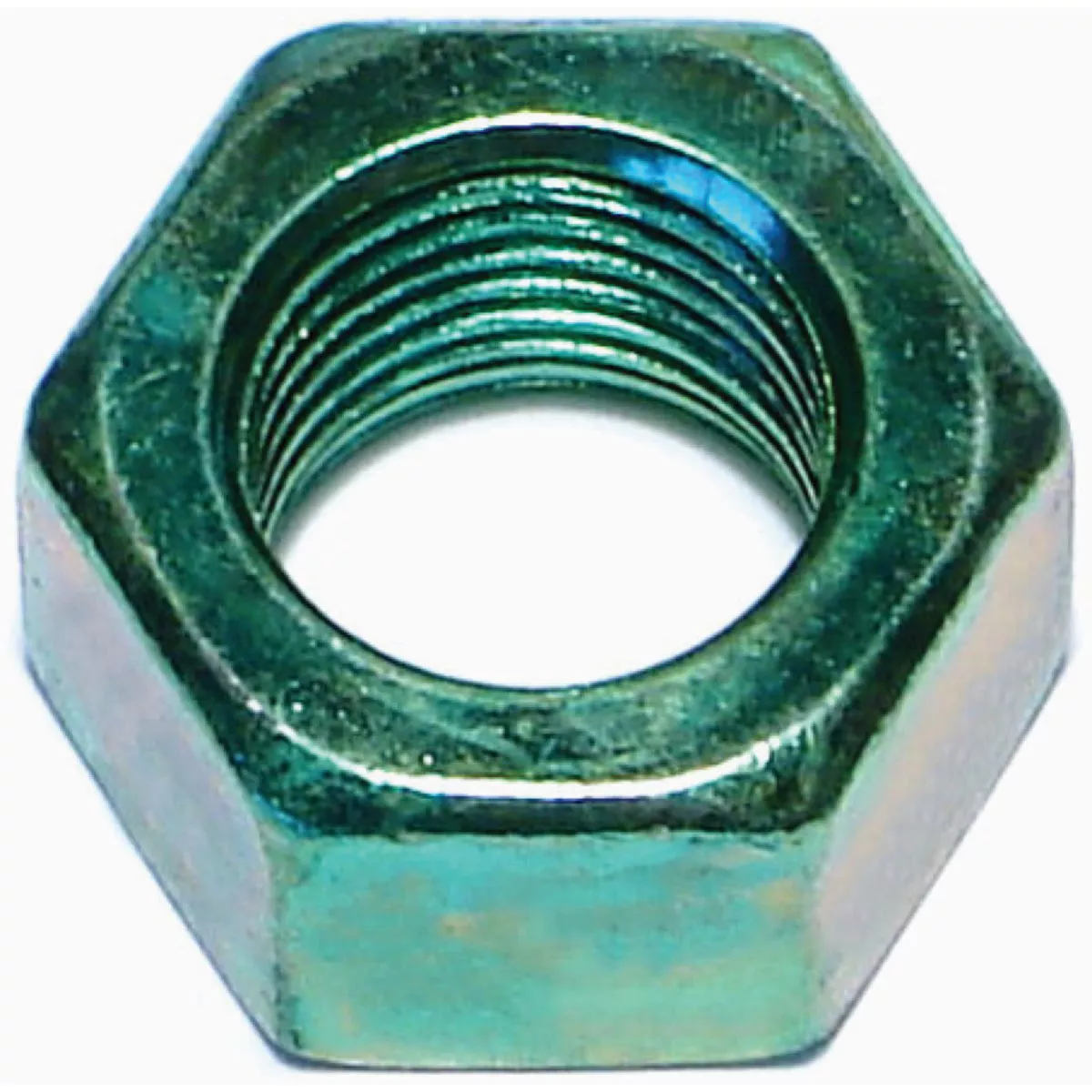 Midwest Fastener 1/2 In.-20 Green Rinsed Zinc Plated Grade 5 Steel Fine Thread Hex Nuts