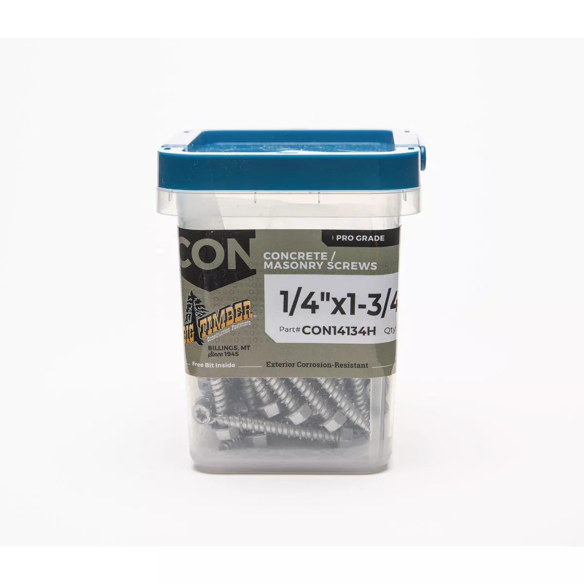 Big Timber 1/4 In. x 1-3/4 In. Hex Washer Concrete Screw (100 Ct.)