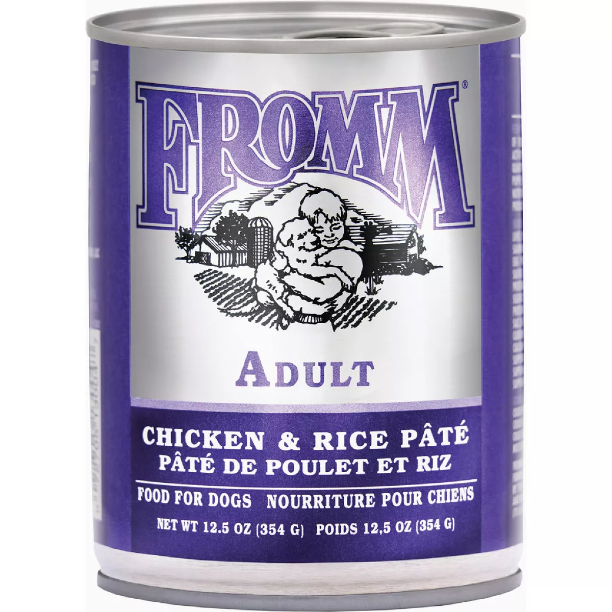 Fromm Adult Chicken & Rice Pate Wet Dog Food, 12.5 Oz.