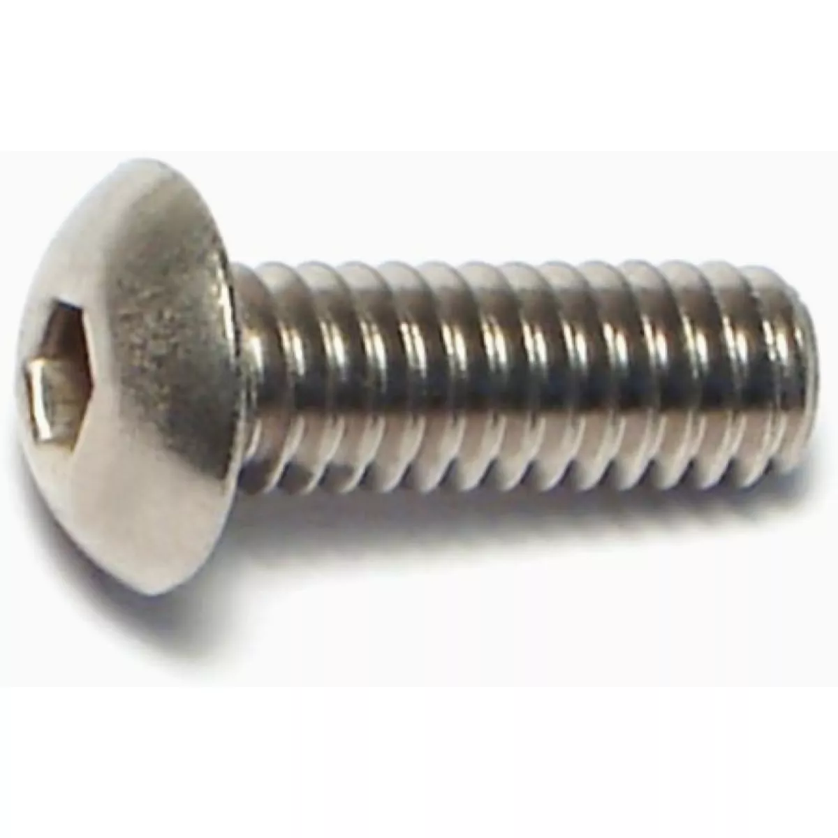 Midwest Fastener #8-32 x 1/2 In. 18-8 Stainless Steel Coarse Thread Button Head Socket Cap Screws