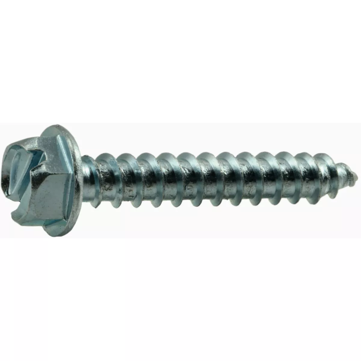 Midwest Fastener #14 x 1-1/2 In. Zinc Plated Steel Slotted Hex Washer Head Sheet Metal Screws (100 Ct.)
