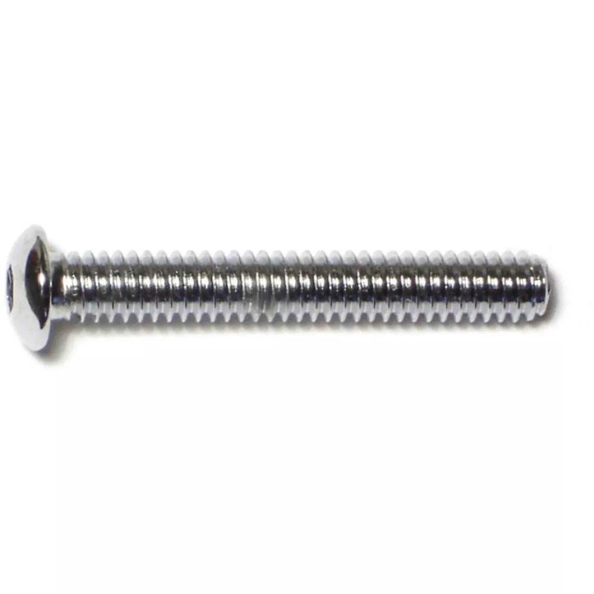Midwest Fastener 1/4 In.-20 x 1-3/4 In. Chrome Plated Grade 8 Steel Coarse Thread Button Head Socket Cap Screws (5 Ct.)