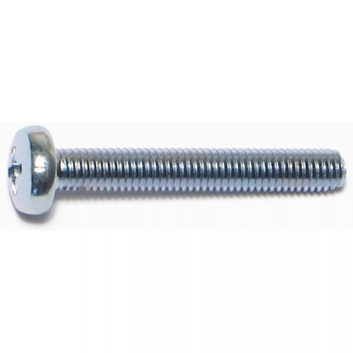 Midwest Fastener 5mm-0.8 x 35mm Zinc Plated Class 4.8 Steel Coarse Thread Phillips Pan Head Machine Screws