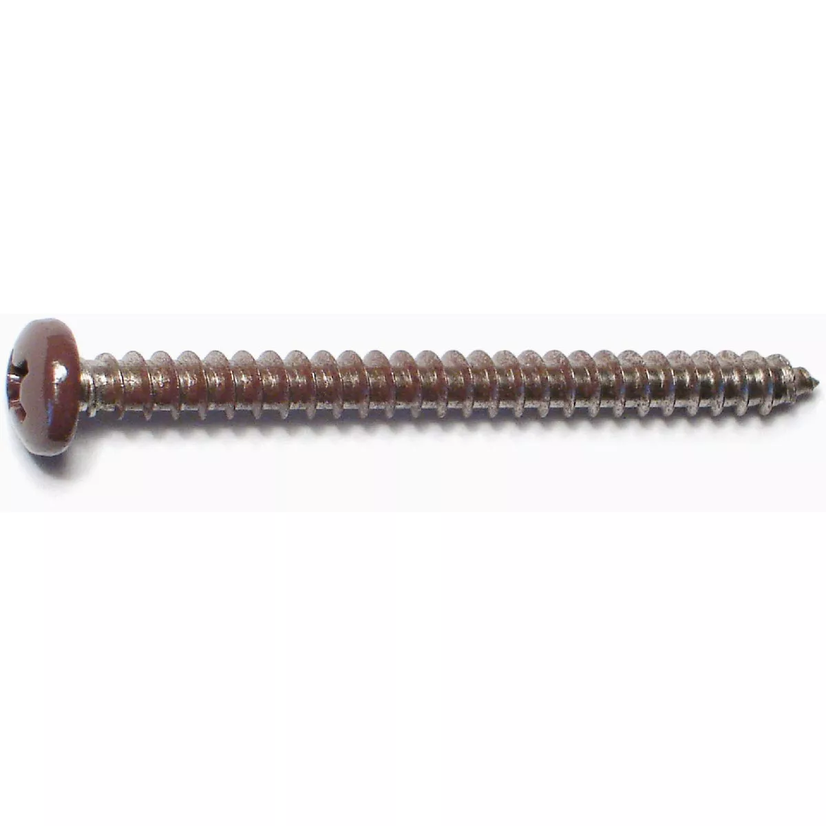 Midwest Fastener #8 x 2 In. Brown Painted 18-8 Stainless Steel Phillips Pan Head Sheet Metal Screws (100 Ct.)