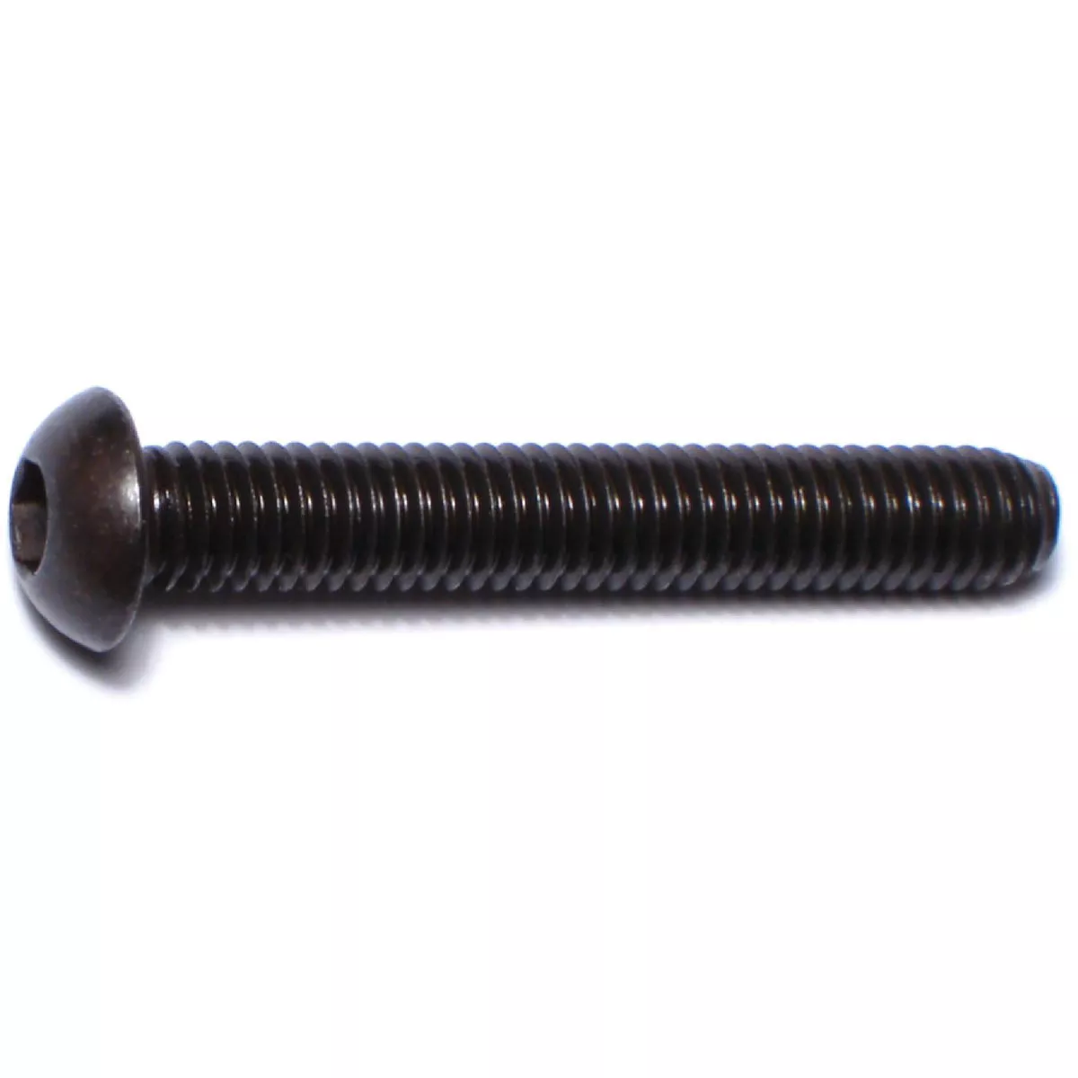 Midwest Fastener 6mm-1.0 x 40mm Black Oxide Class 10.9 Steel Coarse Thread Button Head Hex Socket Cap Screws
