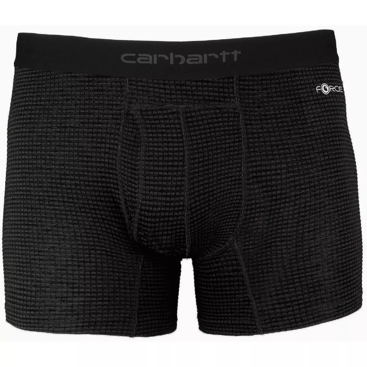 Carhartt Men's Base Force M Black Grid 5 In. Tech Boxer Brief (2-Pack)