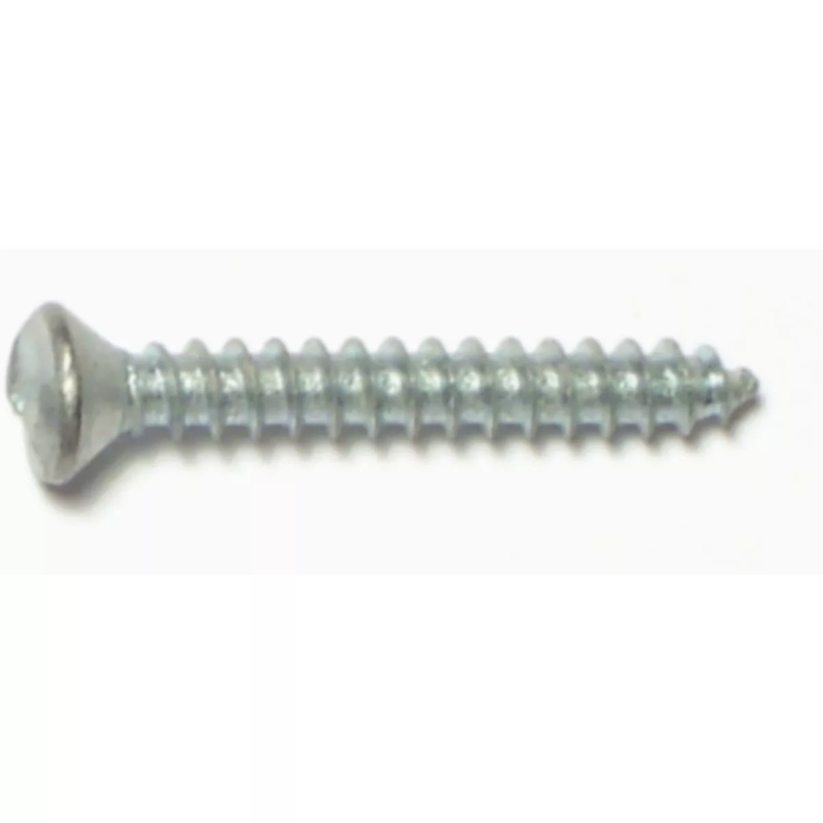 Midwest Fastener #8 x 1-1/4 In. Zinc Plated Steel One-Way Slotted Oval Head Sheet Metal Screws