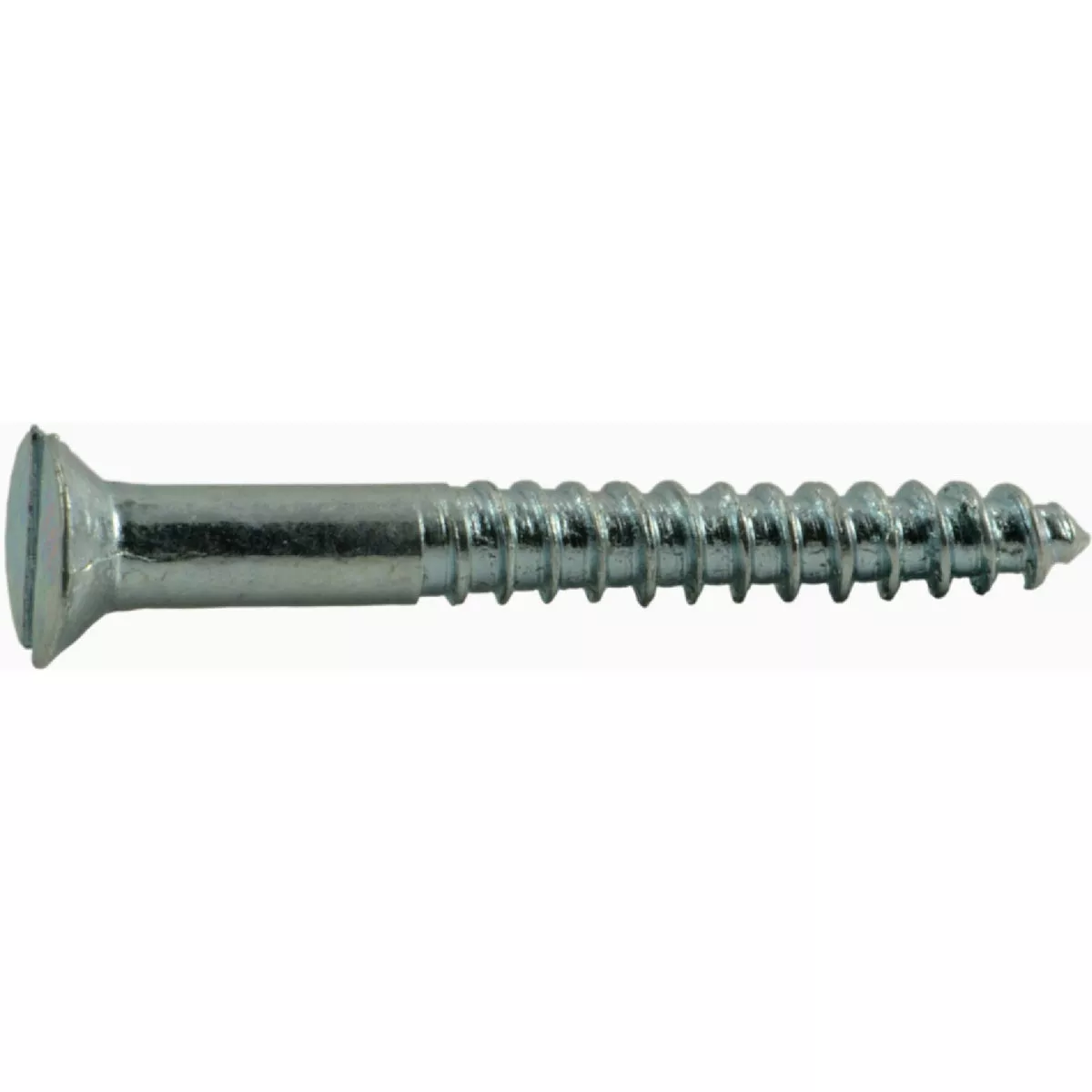 Midwest Fastener #4 x 1 In. Zinc Plated Steel Slotted Flat Head Wood Screws