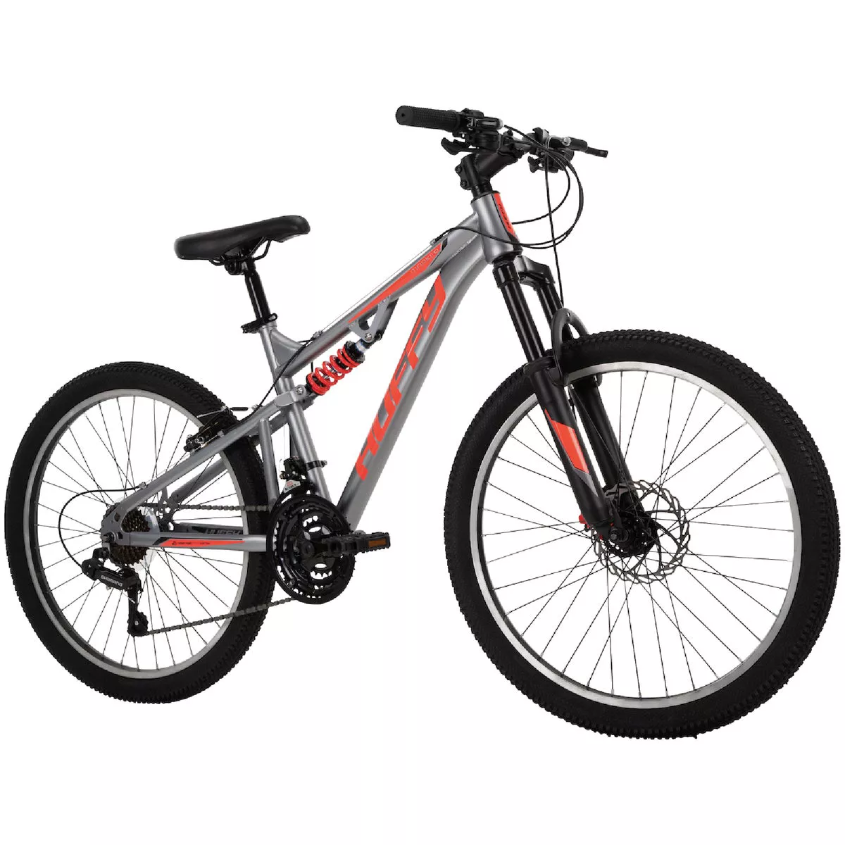 Huffy Marker 24 In. 21-Speed Boy's Silver Mountain Bicycle