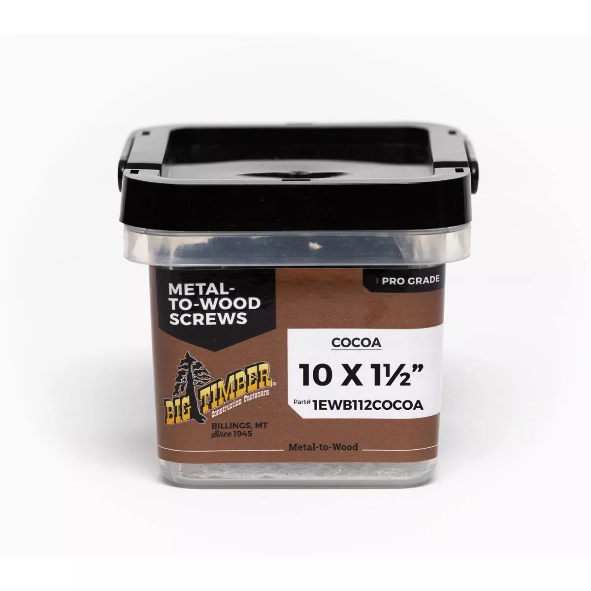 Big Timber #10 x 1-1/2 In. Cocoa Collared Head Wood Screw (100 Ct.)-