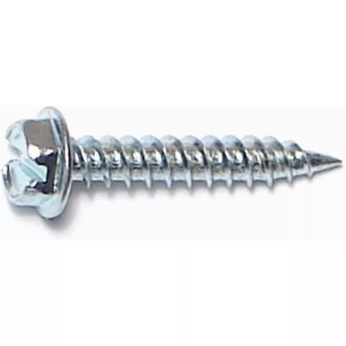 Midwest Fastener #8 x 1 In. Zinc Plated Steel Hex Washer Head Speed Point Sheet Metal Screws (192 Ct.)