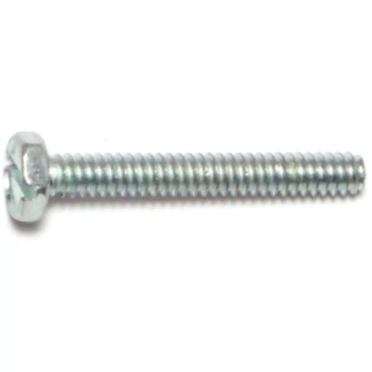 Midwest Fastener #6-32 x 1 In. Zinc Plated Steel Coarse Thread Slotted Indented Hex Head Machine Screws (12 Ct.)-