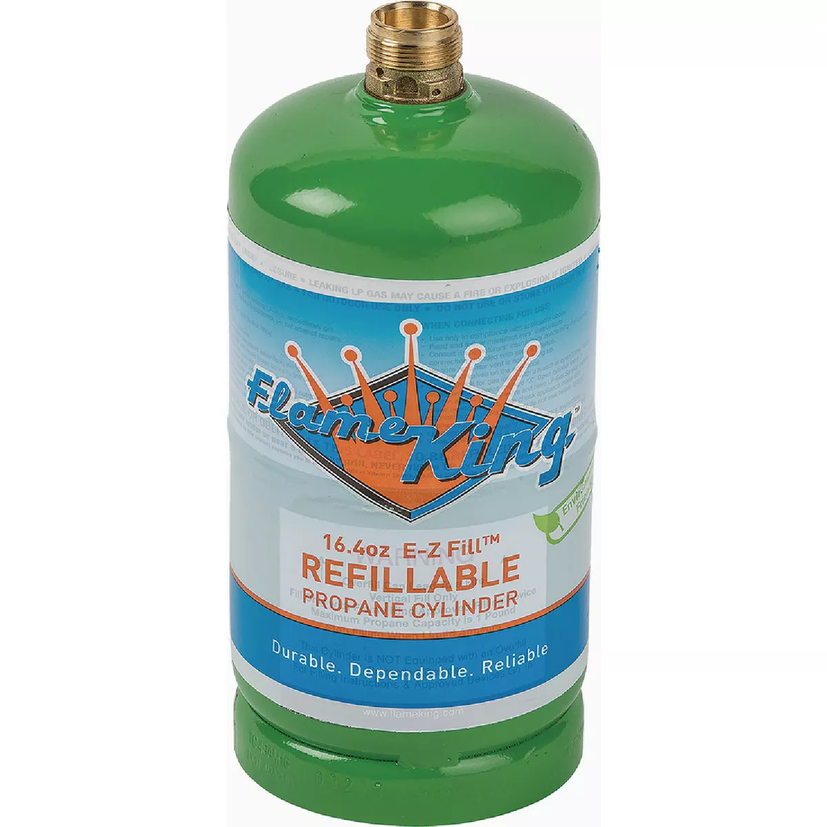Flame King 1 Lb. Capacity Refillable LP Propane Tank