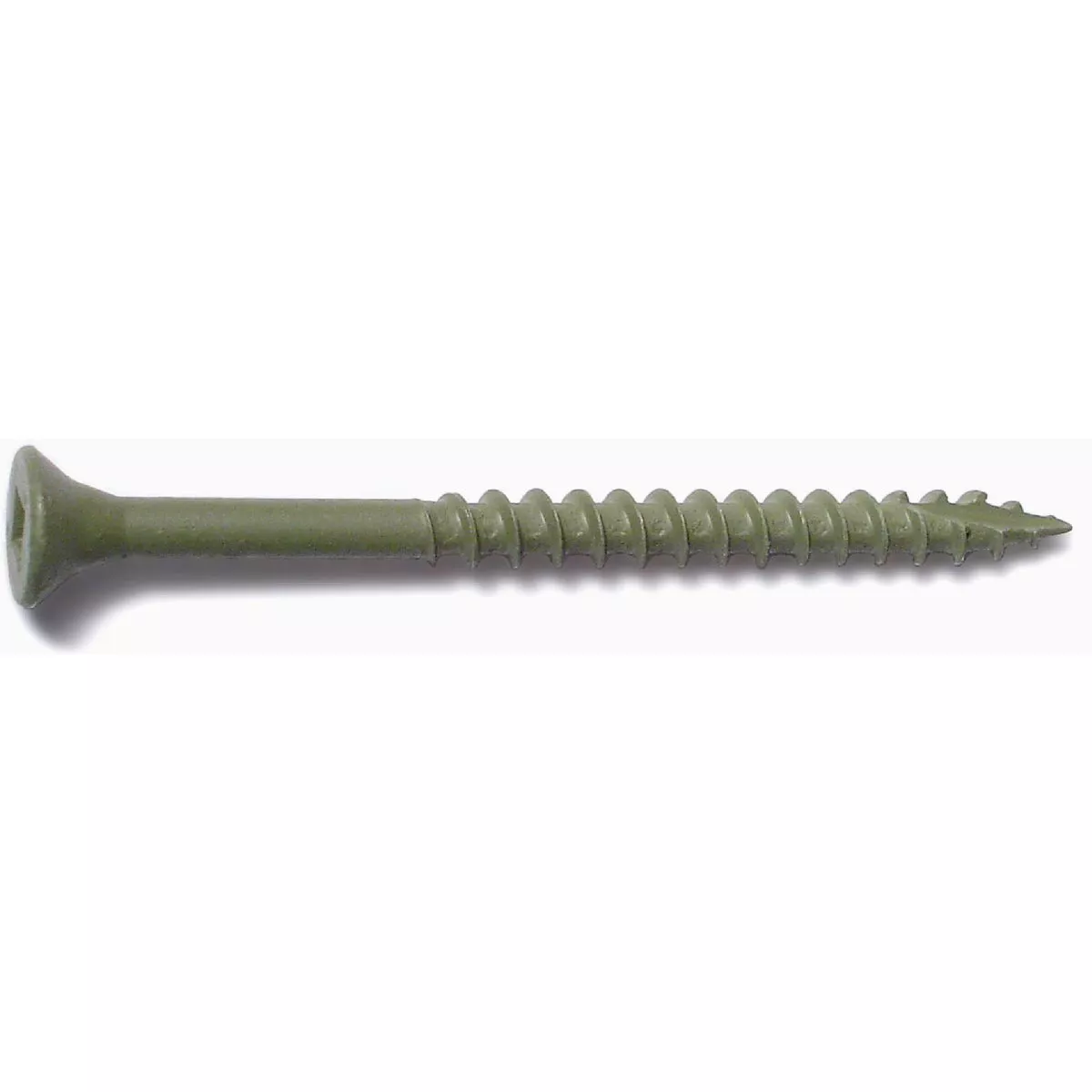 Midwest Fastener #8 x 2-1/2 In. Green XL1500 Coated Steel Square Drive Bugle Head Deck Deck Screws