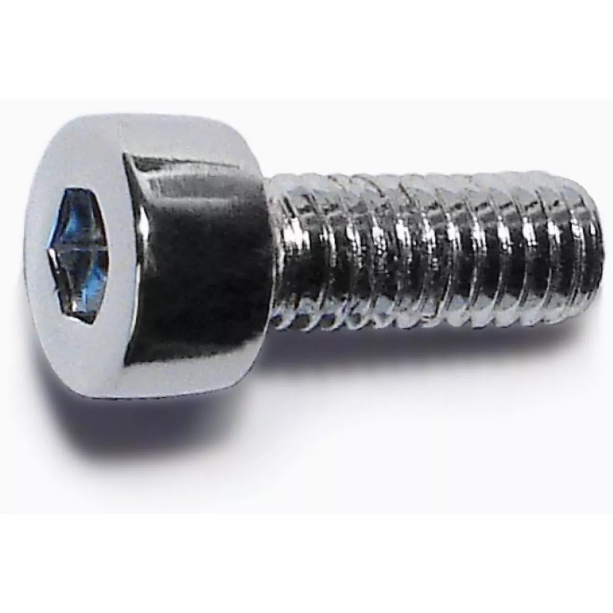 Midwest Fastener 4mm-0.7 x 10mm Chrome Plated Class 12.9 Steel Coarse Thread Smooth Head Hex Socket Cap Screws (10 Ct.)