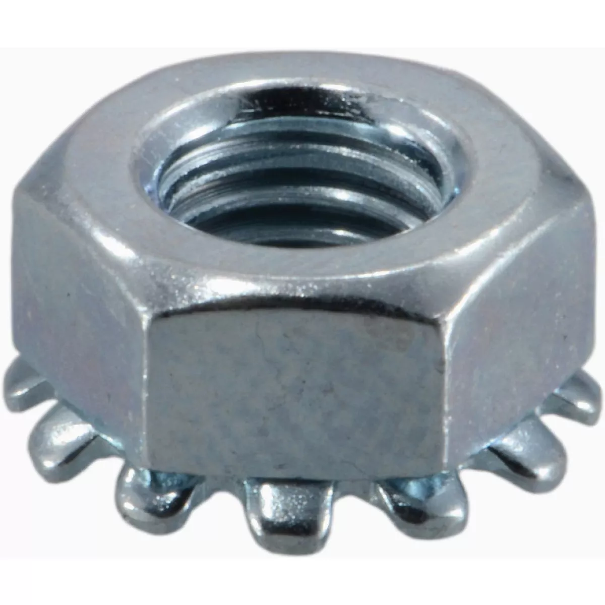Midwest Fastener 1/4 In.-28 Zinc Plated Grade 2 Steel Fine Thread Kep Lock Nuts