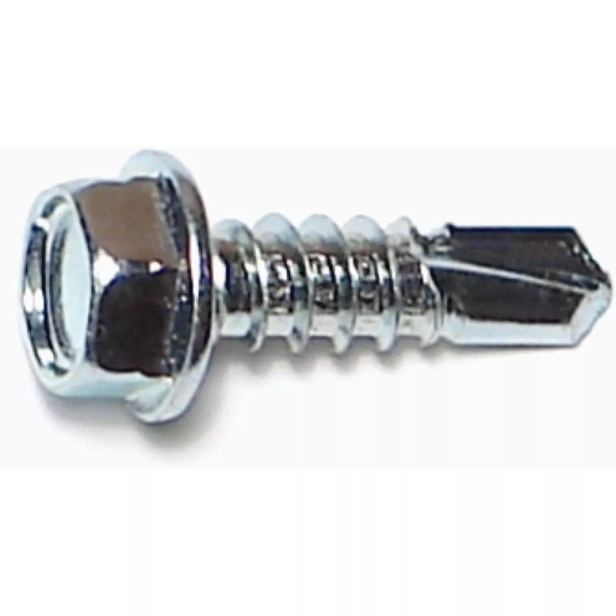 Midwest Fastener #12-14 x 3/4 In. Zinc Plated Steel Hex Washer Head Self-Drilling Screws