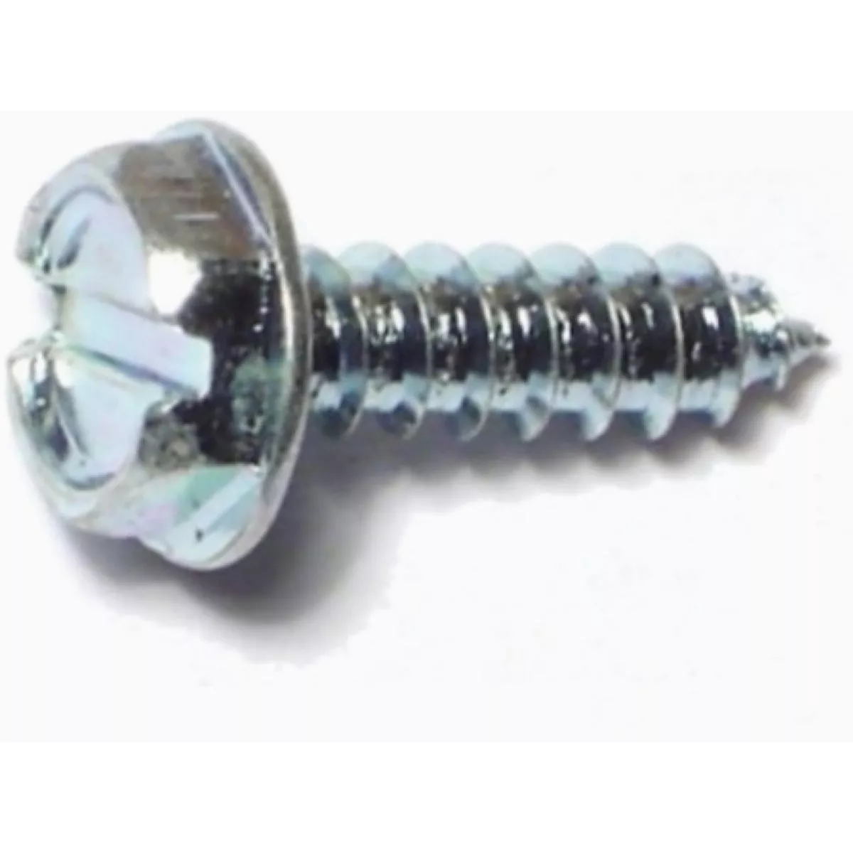Midwest Fastener #6 x 1/2 In. Zinc Plated Steel Slotted Hex Washer Head Sheet Metal Screws