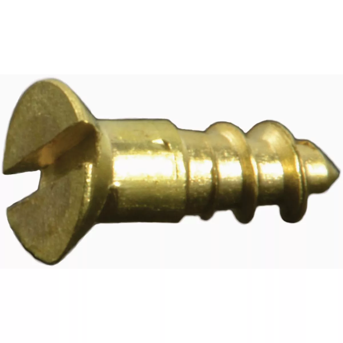 Midwest Fastener #1 x 1/4 In. Brass Slotted Flat Head Wood Screws (35 Ct.)
