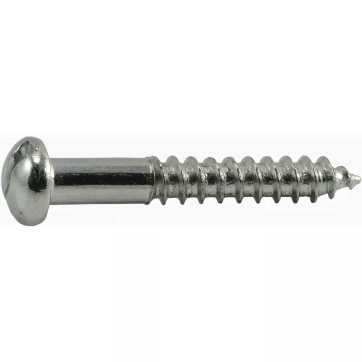 Midwest Fastener #6 x 1 In. Steel Slotted Round Head Wood Screws (60 Ct.)