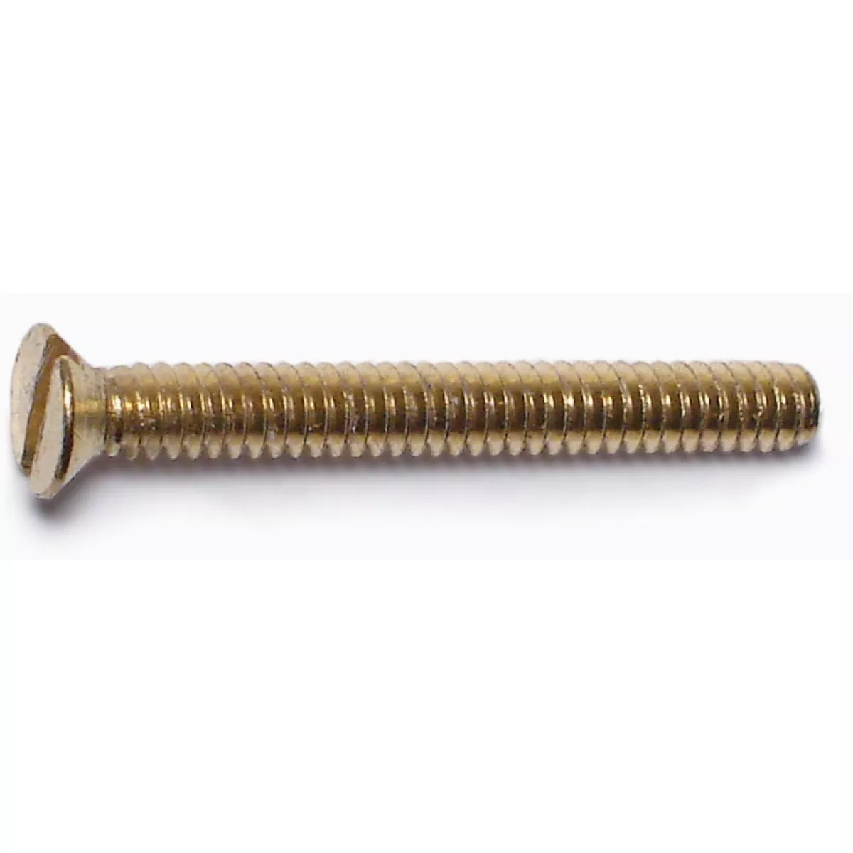 Midwest Fastener #4-40 x 1 In. Brass Coarse Thread Slotted Flat Head Machine Screws