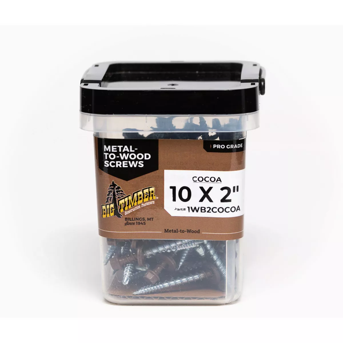 Big Timber #10 x 2 In. Cocoa Washer Head Wood Screw (100 Ct.)