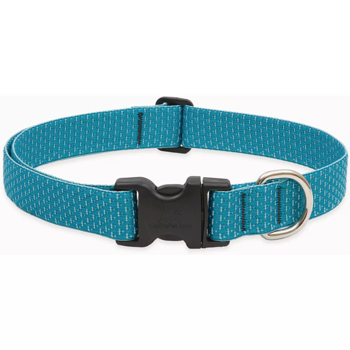 Lupine Tropical Sea Adjustable 12 to 20 In. Medium to Large Dog Eco-Woven Webbing Dog Collar