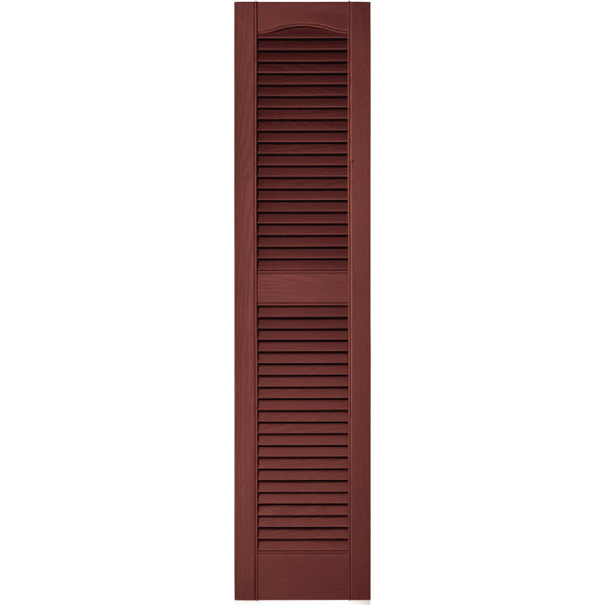 Builders Edge 14.5 In. x 55 In. Burgundy Red Louvered Shutter, (2-Pack ...