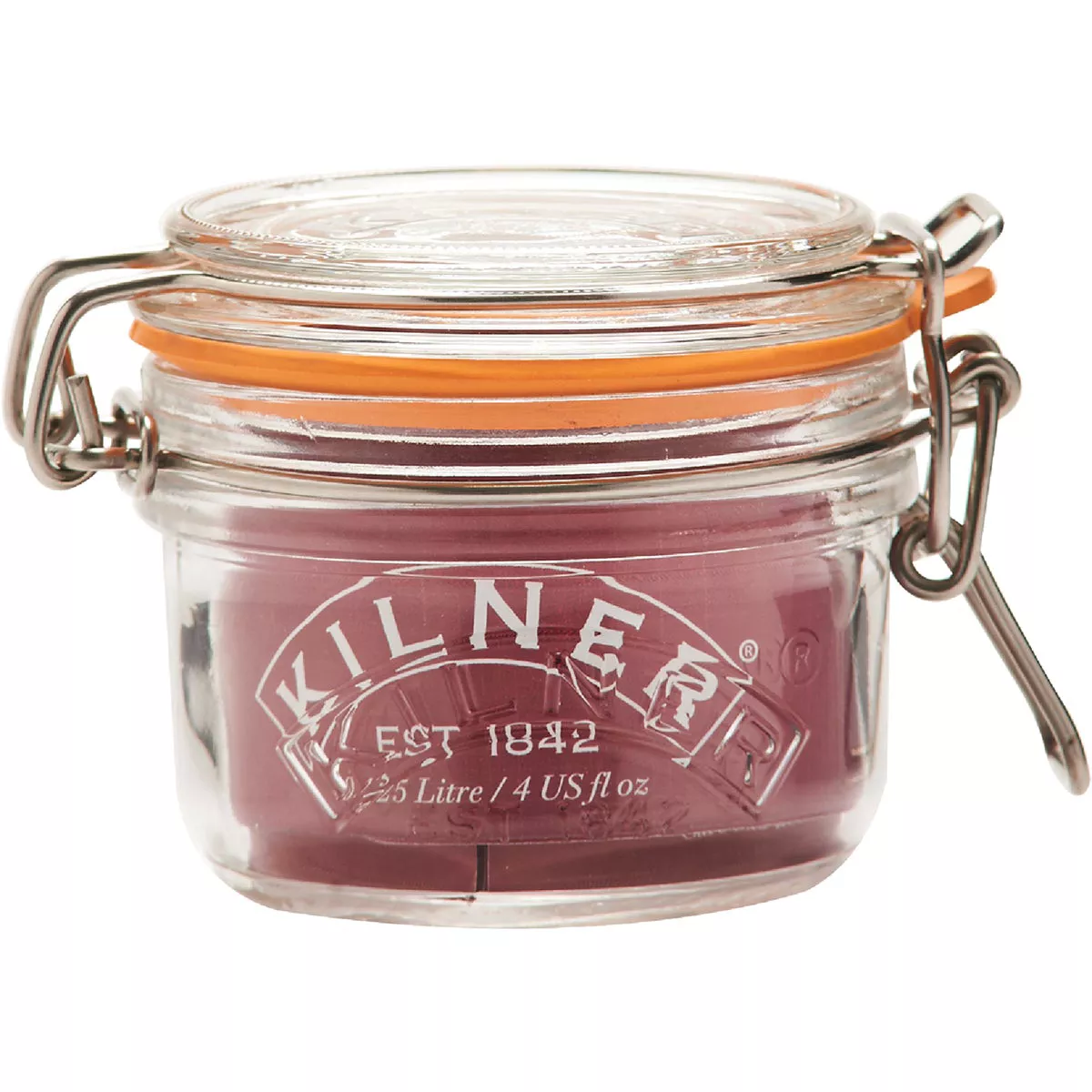 Kilner 4 Oz. Regular Mouth Round Clip Top Glass Canning Jar