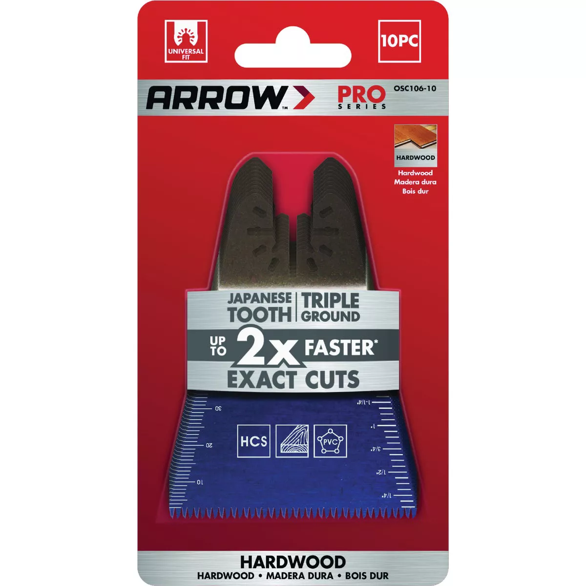 Arrow 2-11/16 In. Japanese Tooth Hardwood Oscillating Blade (10-Pack)