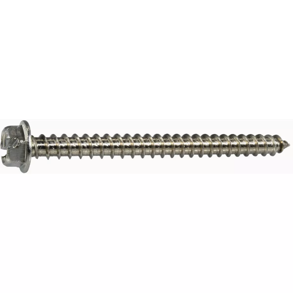 Midwest Fastener #12 x 2-1/2 In. 18-8 Stainless Steel Slotted Hex Washer Head Sheet Metal Screws (50 Ct.)