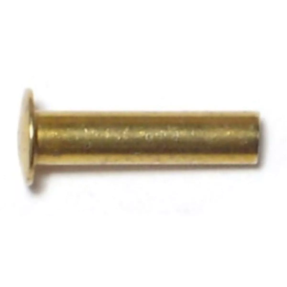 Midwest Fastener 1/8 In. x 1/2 In. Brass Plated Steel Tubular Rivet (20 Ct.)