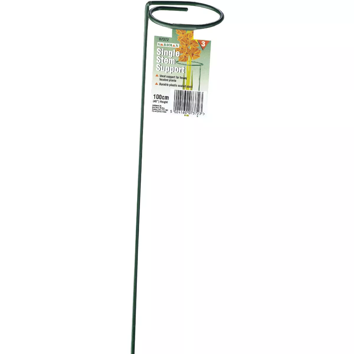 Gardman 40 In. H. x 3 In. Dia. Loop Green Steel Blossom Support Plant ...
