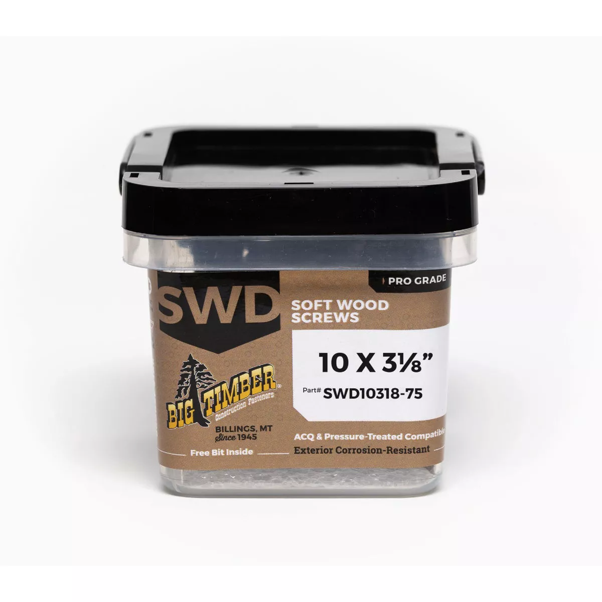 Big Timber #10 x 3-1/8 In. Bronze Softwood Deck Screw (75 Ct.)